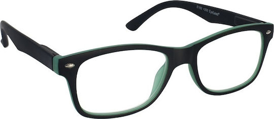 Eyelead E192 Reading Glasses +1.00 Black/Green E 192