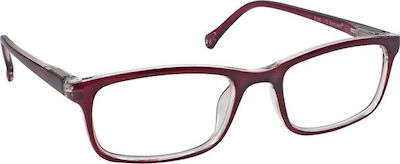 Eyelead E166 Reading Glasses +1.00 in Burgundy color E166 E 166