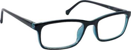 Eyelead E143 Men's Reading Glasses +4.00 Black/Blue Ε 143