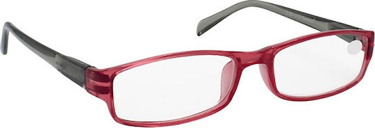 Eyelead E 182 Reading Glasses +3.50 in Red color