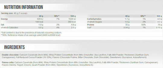 Scitec Nutrition Pudding με Γεύση Panna Cotta 400gr