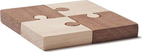 Puzzle Din Lemn Pentru Copii Pegged Pentru 1+ Ani 4 Piese Kids Concept