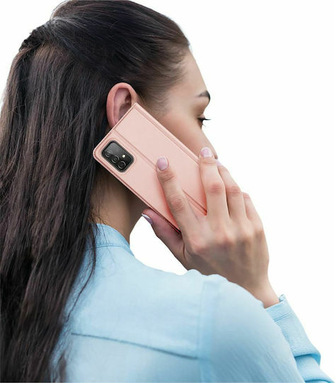 Dux Ducis Skin Pro Book Δερματίνης Ροζ Χρυσό (Galaxy A52)