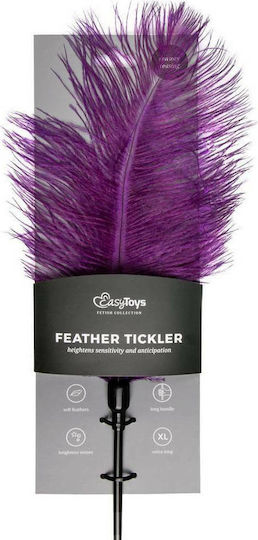 Easytoys Fetish Collection Feather Tickler Φτερό για Γαργάλημα σε Μωβ Χρώμα