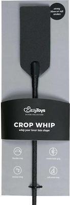 Easytoys Leather Crop Whip Black 73.5cm