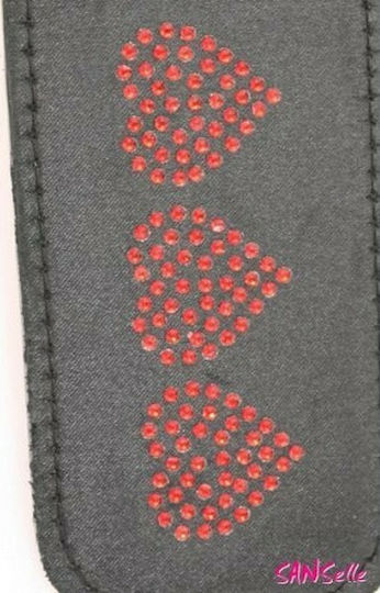 Sportsheets Leather Impression Paddle Paddle σε Μαύρο Χρώμα