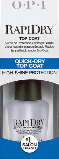 OPI RapiDry Top Coat for Regular Nail Polish Quick Dry 15ml