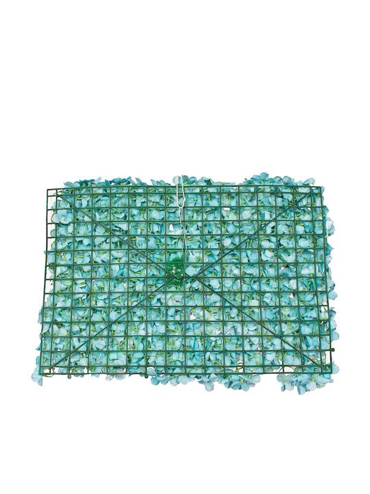 GloboStar Artificial Foliage Panel Hydrangea Blue 60x40cm