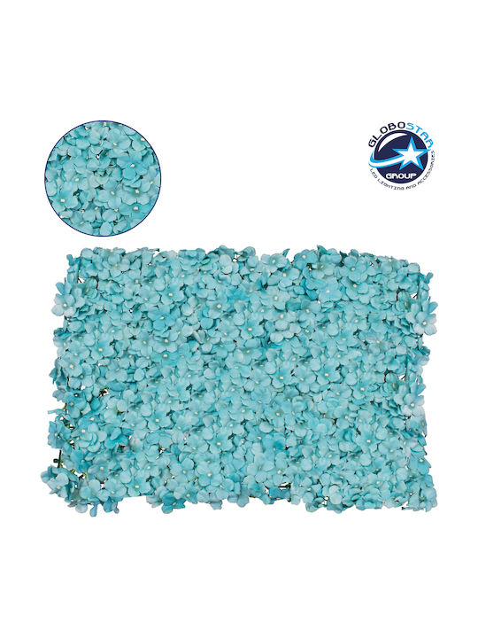 GloboStar Artificial Foliage Panel Hydrangea Blue 60x40cm