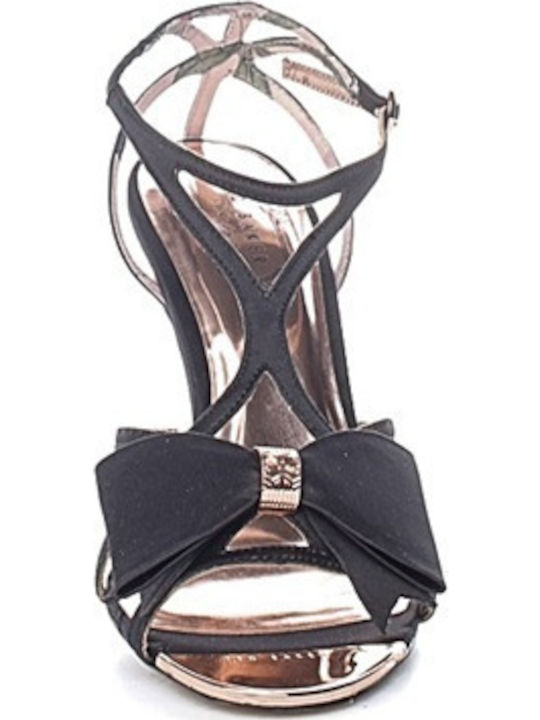 Arayis Leder Sandalen Schwarz
