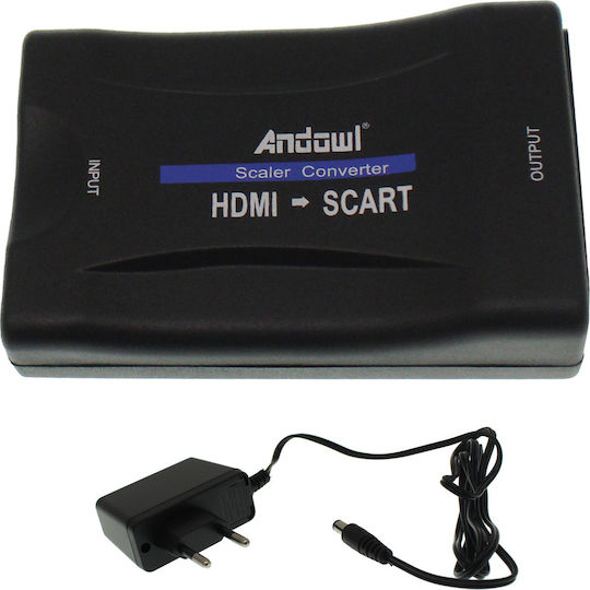 Andowl QY-V06 Converter HDMI female to Scart female 1pcs