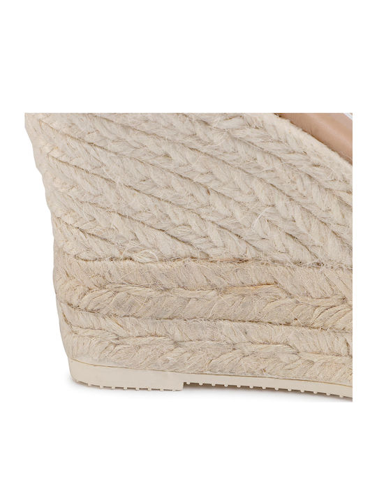 Damenplattformen im Espadrilles-Stil Beige