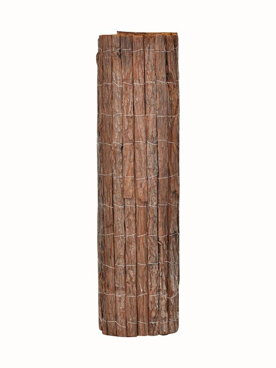 vidaXL Gard Fence din scoarță de copac Gard de Bambus Lemnoasă 1x6m
