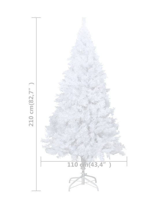 Christmas White Tree with Metallic Base H210pcs