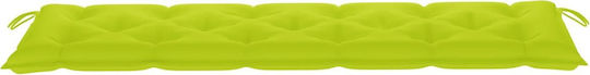 vidaXL Waterproof Възглавница за Градинска Пейка Зелен 50x180см. 314979