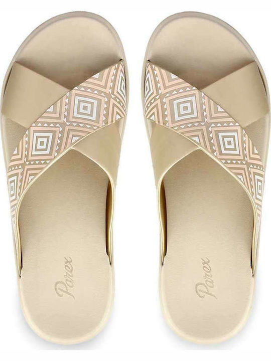 Frauen Flip Flops in Beige Farbe