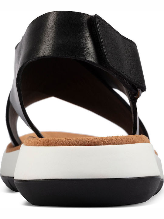 Jemsa Cross Sandale Casual Damă din Piele Anatomici Negru