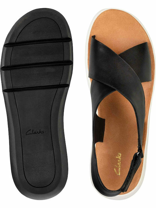 Jemsa Cross Sandale Casual Damă din Piele Anatomici Negru