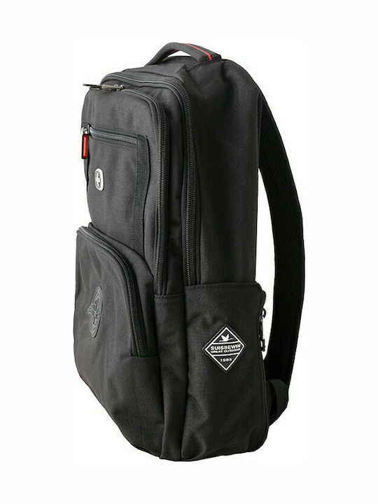 Suissewin Backpack Αδιάβροχο Μαύρο