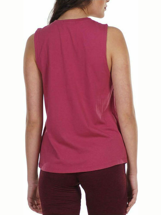 Body Action Damen Sportliches Bluse Ärmellos Rosa