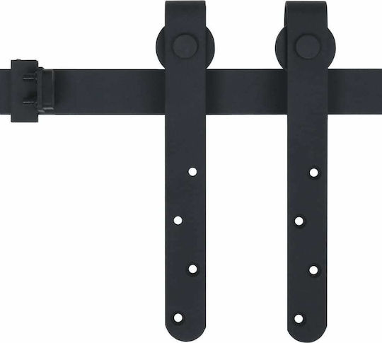 vidaXL Μηχανισμός Επαναφοράς για Πόρτες έως 122cm και 20kg Μαύρος
