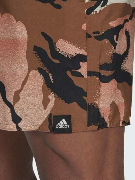 Short-length Graphic Herren Badebekleidung Shorts Wild Brown / Hazy Copper Tarnfarben