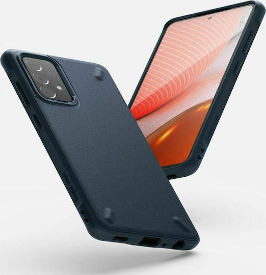 Ringke Onyx Back Cover Plastic / Silicon Albastru marin (Galaxy A72)