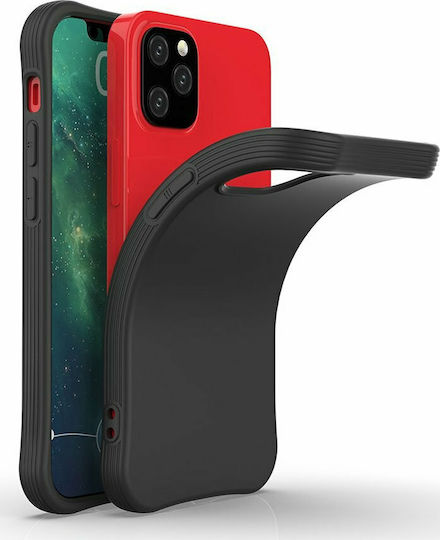 Hurtel Soft Touch Umschlag Rückseite Silikon Rosa (iPhone 12 mini)