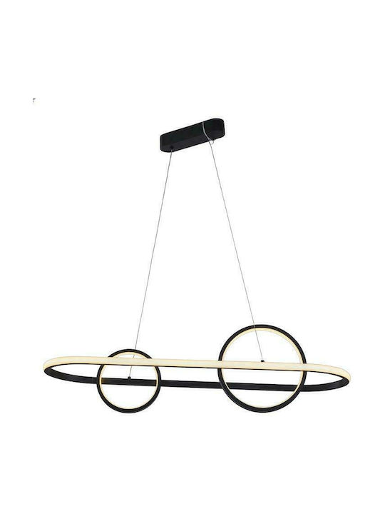 Inlight Pendant Light LED Suspension Rail with Warm White Light Black