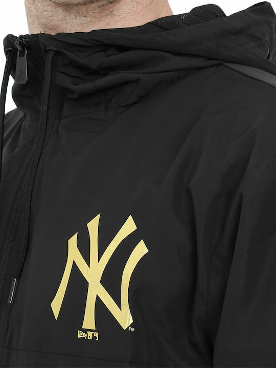 New York Yankees Χειμωνιάτικο Μπουφάν Αντιανεμικό Μαύρο