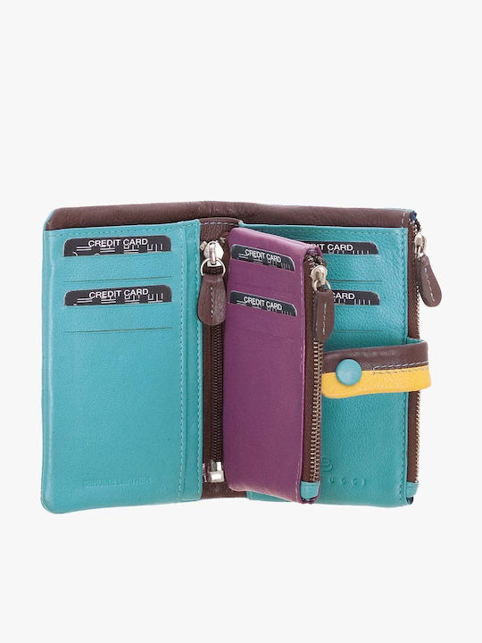 Small Leather Women's Wallet Classic Turquoise
