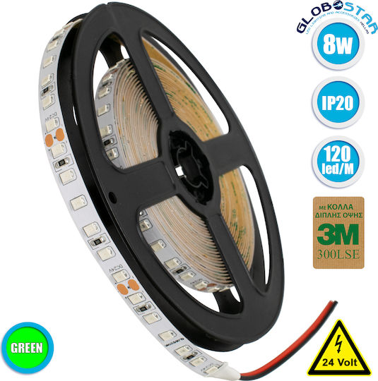 GloboStar LED Лента 24V Зелено Светлина 5м Тип SMD2835