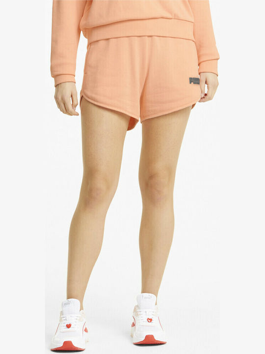 Modern Basics 3'' Γυναικείο Ψηλόμεσο Αθλητικό Σορτς Πορτοκαλί
