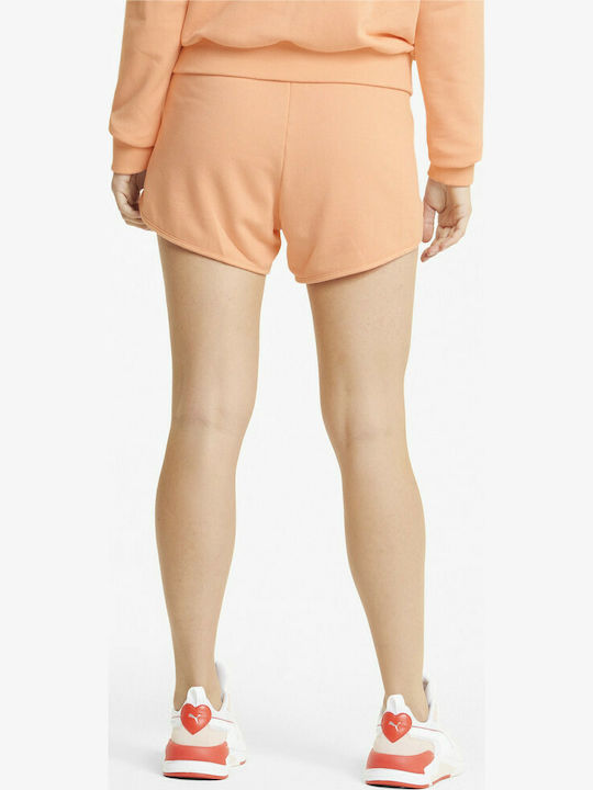 Puma Modern Basics 3'' Women's High-waisted Sporty Shorts Orange