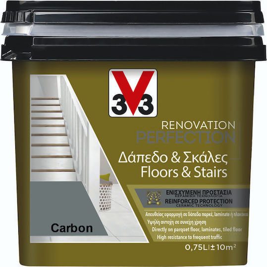 V33 Colour Renovation Perfection Floors & Stairs Carbonate Carbon Grey 750ml
