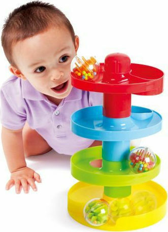 Playgo Stapelspielzeug Turm mit rollenden Bällen für 12++ Monate