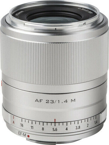 Viltrox Crop Camera Lens AF 23mm f/1.4 M Wide Angle for Canon EF-M Mount Silver