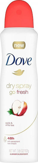 Dove Go Fresh Apple & White Tea Deodorant 48h sub formă de Spray 150ml