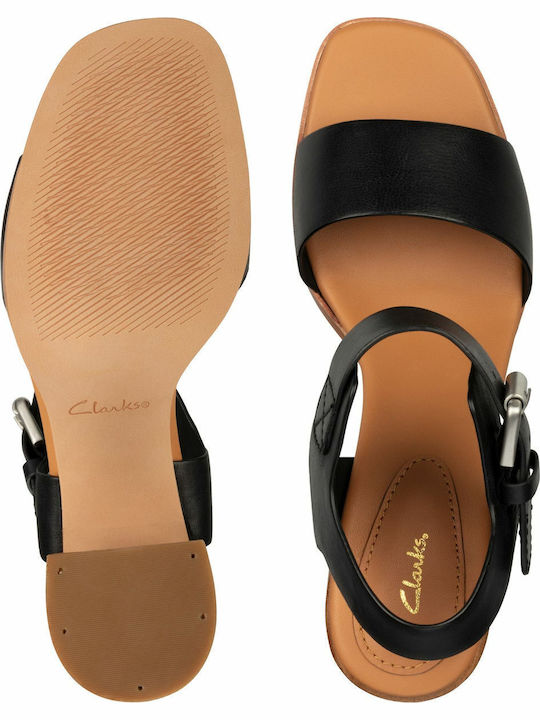 Landra70 Leather Sandals Black