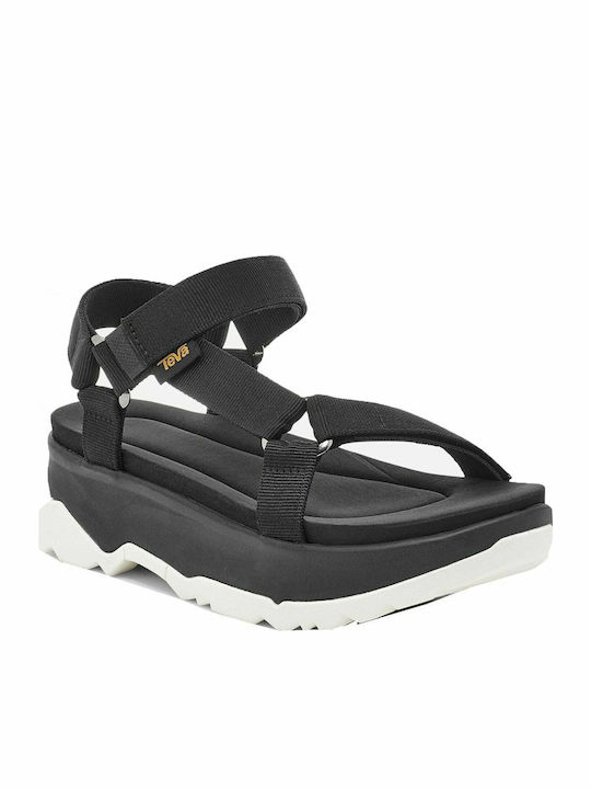 Teva Jadito Damen Flache Sandalen Anatomisch Flatforms in Schwarz Farbe