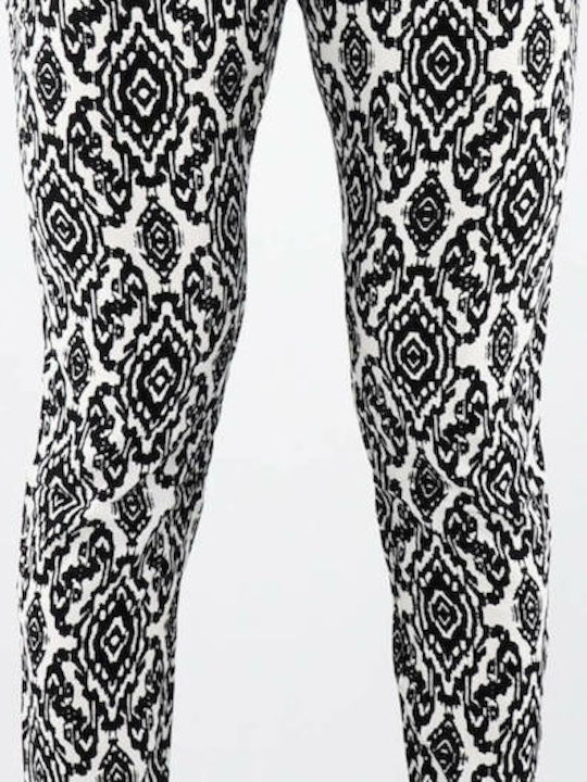 Only Women's High-waisted Fabric Trousers with Elastic White