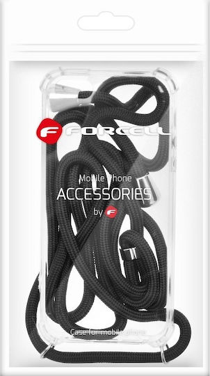 Forcell Cord Back Cover Σιλικόνης με Λουράκι Διάφανο (Galaxy A52 / A52s)
