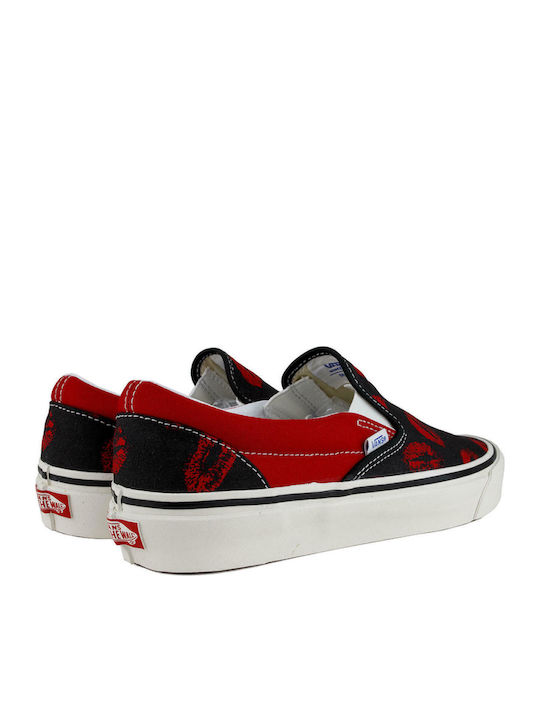 Classic 98 Dx Anaheim Lips Stoff Herren Slip-Ons Og Black/Og Hotlips