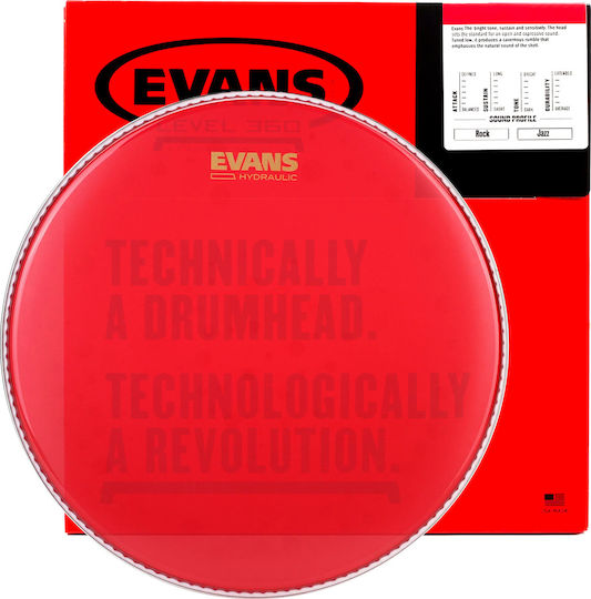 Evans 10" Hydraulic Drumhead Red