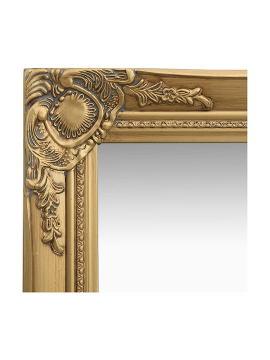 vidaXL Wall Mirror with Gold Wooden Frame 40x60cm 1pcs