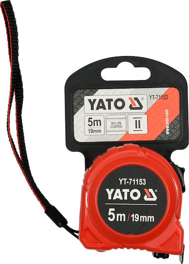 Yato Μετροταινία με Αυτόματη Επαναφορά 19mm x 5m