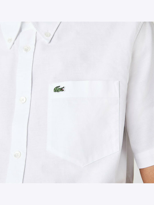 Short-sleeved Cotton Shirt White