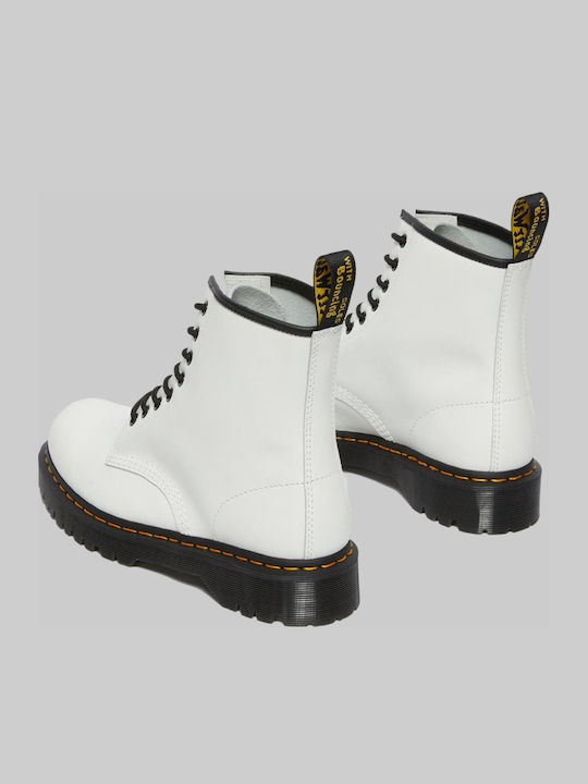 1460 Bex Leder Stiefeletten Damen Weiß