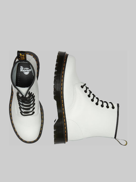 1460 Bex Leder Stiefeletten Damen Weiß