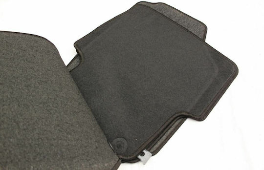 Petex Σετ Μπροστινά και Πίσω Πατάκια 4τμχ για Skoda Roomster 2006+ Μαύρα